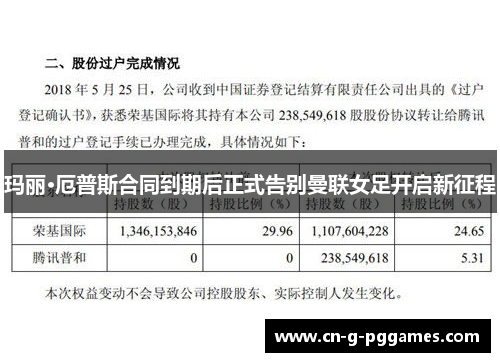 玛丽·厄普斯合同到期后正式告别曼联女足开启新征程
